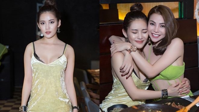 Milan Phạm khoe vòng 1 gợi cảm, nhắng nhít bên Trà Ngọc Hằng Ảnh 2