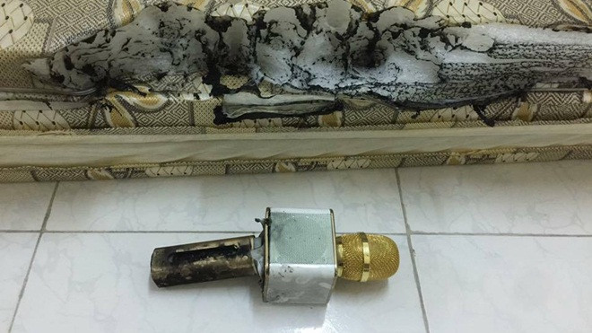 Nghi vấn micro hát karaoke phát nổ khi đang sạc gây hoang mang Ảnh 2
