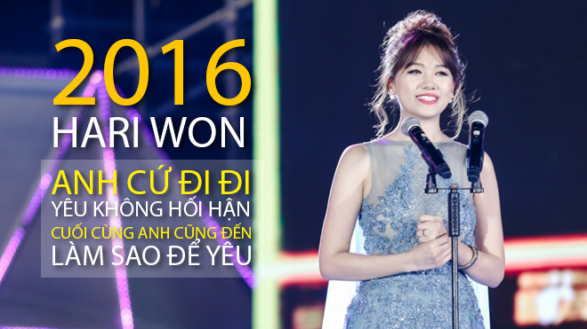 Nhìn lại 2016 'năng suất' của Hari Won, ai cũng phải thấy… mệt!