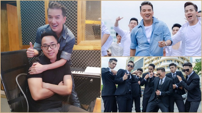 Mr. Đàm cùng Nguyễn Hồng Thuận gây náo loạn phố đi bộ với dàn trai đẹp 6 múi Ảnh 2