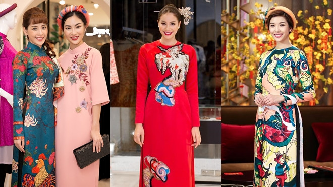 Tết gần kề rồi, sao nào cũng đã diện áo dài, đừng nói bạn còn chưa chịu 'tậu' nha! Ảnh 2