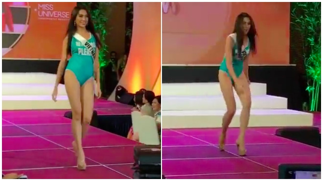 Trình diễn bikini, Lệ Hằng suýt 'vồ ếch' trên sân khấu Ảnh 2