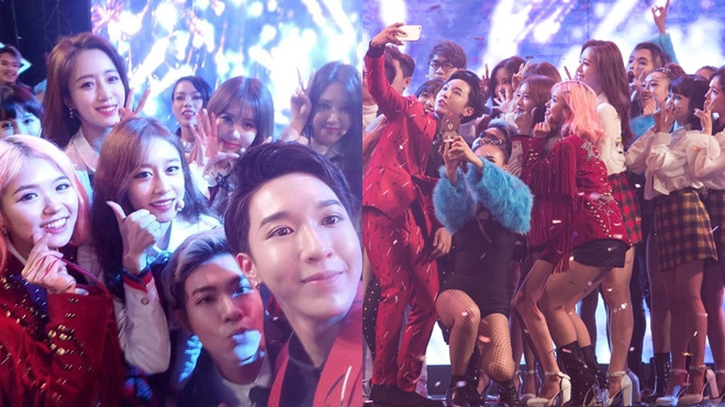 Hậu 'V Year End Party', MONSTAR khoe ảnh selfie cực yêu với T-ara, DIA Ảnh 2