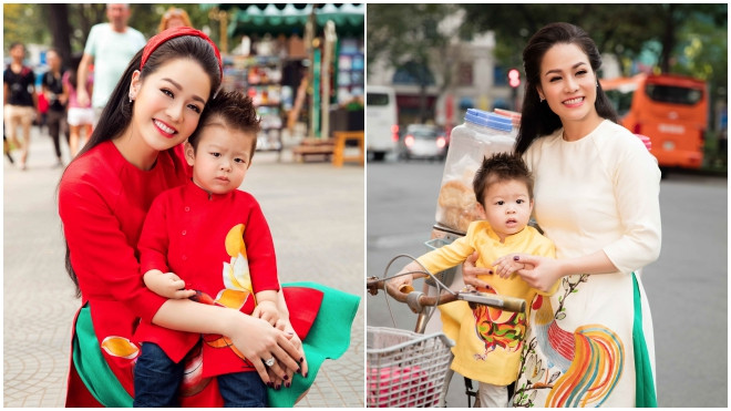 Nhật Kim Anh rực rỡ xuống phố cùng con trai ngày giáp Tết Ảnh 2