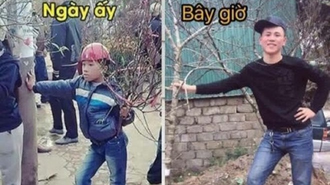 Cậu bé bán đào bị chế ảnh bá đạo gây xôn xao dân mạng Ảnh 2