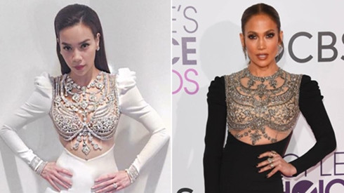 NTK Lý Quí Khánh tố trang phục anh thiết kế riêng cho Hà Hồ bị thương hiệu Reem Acra 'ăn cắp' mẫu Ảnh 2