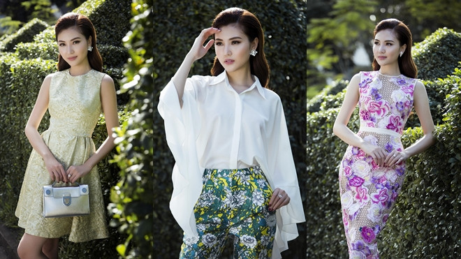 Ngọc Duyên khoe vai trần quyến rũ trong thiết kế của Lê Thanh Hòa Ảnh 2