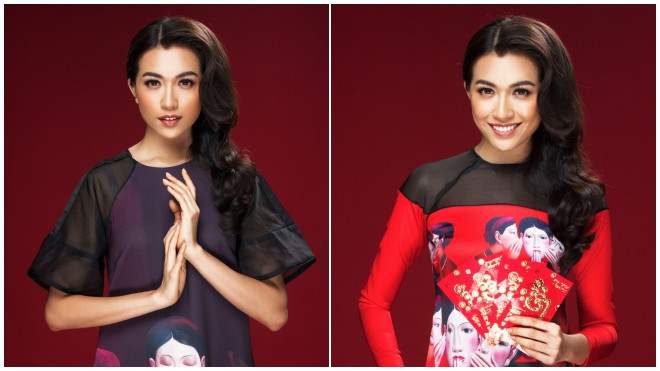 Lệ Hằng diện áo dài đỏ lấy may mắn trước thềm chung Kết Miss Universe Ảnh 2