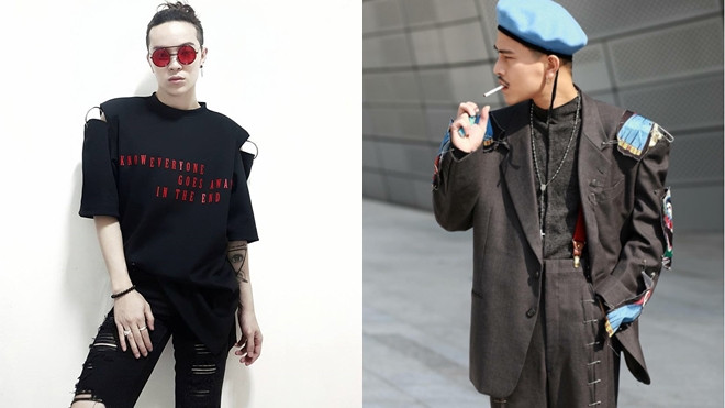 Kelbin Lei, Cao Minh Thắng: Ai chất chơi hơn với mốt áo xỏ khuyên vai? Ảnh 2