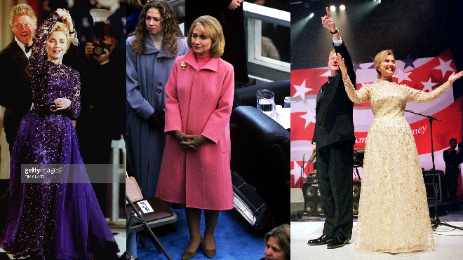 Ngày xưa, Hillary Clinton còn mặc đẹp hơn cả bà Trump trong ngày nhậm chức của chồng Ảnh 2