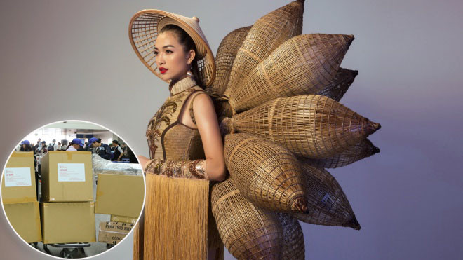 Trang phục dân tộc của Lệ Hằng chiếm đến 11 kiện hàng để vận chuyển sang Philippines Ảnh 2