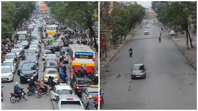 Không thể tin được đường phố Hà Nội những ngày Tết lại khác lạ đến thế Ảnh 2