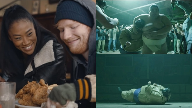Ed Sheeran vật lộn với sumo vì gái trong MV và cái kết không thể đoản hậu hơn Ảnh 2