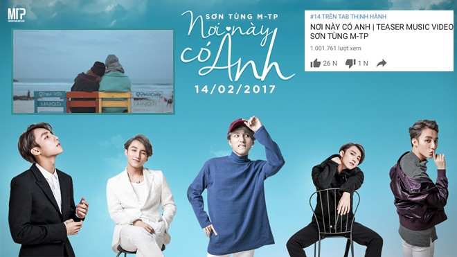 Chỉ 1 ngày ra mắt, 'Nơi này có anh' - Sơn Tùng trở thành teaser triệu view đầu tiên của Vpop Ảnh 2