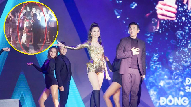 Chứng kiến fan té giữa hồ bơi trong đêm nhạc, Ông Cao Thắng dịu dàng ôm eo Đông Nhi đề phòng Ảnh 2