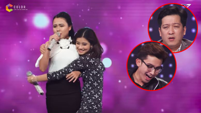 Màn trình diễn ngọt ngào của cô nàng mũm mĩm cùng Hoàng Yến Chibi, khiến Trường Giang - Chí Thiện 'chết lặng vì mất mặt' Ảnh 2