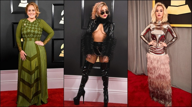 Adele thanh lịch, Lady Gaga 'thả rông' nổi loạn bừng sáng thảm đỏ Grammy 2017 Ảnh 2