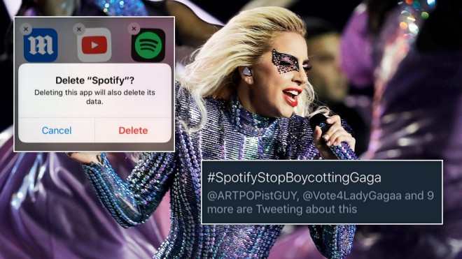 Fan bảo vệ Lady Gaga khi bị trang nhạc Spotify tẩy chay vì hiềm khích vụn vặt Ảnh 2