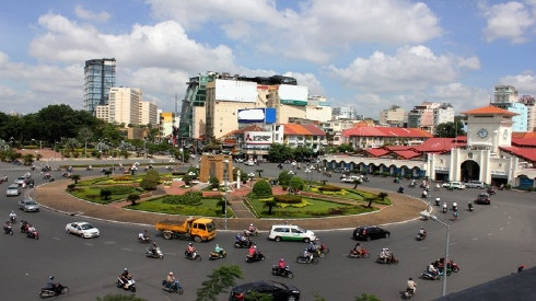 Phá dỡ vòng xoay Quách Thị Trang để thi công nhà ga ngầm Bến Thành Ảnh 2