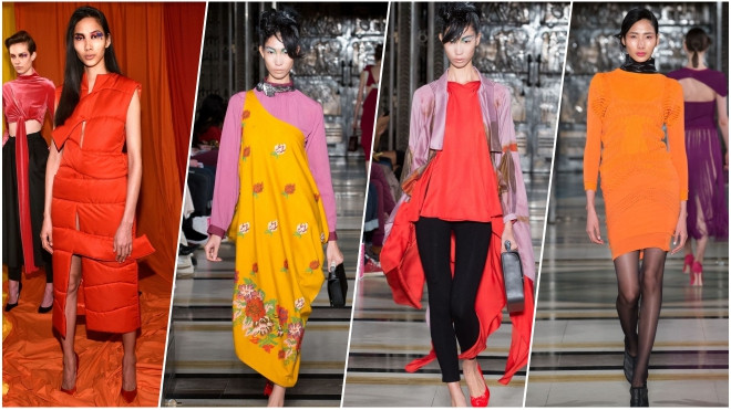 Hoàng Thuỳ - Trang Phạm sánh đôi, 'tấn công' sàn diễn London FW 2017 Ảnh 2