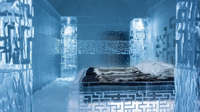 Bên trong khách sạn băng tráng lệ ở Thụy Điển Ảnh 2