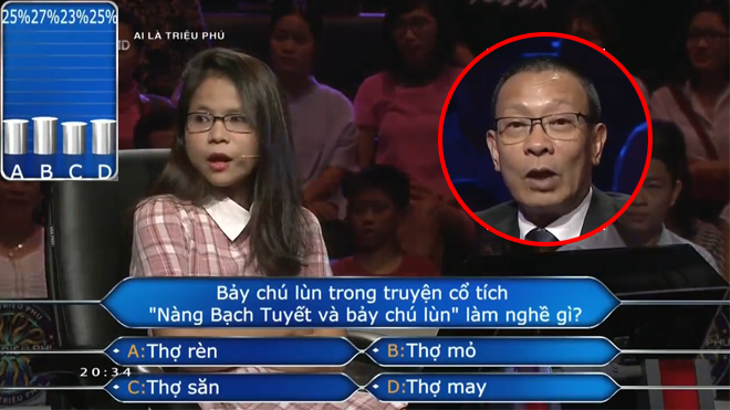 Cả cô gái trẻ và cả chú Lại Văn Sâm 'sốc nặng' với màn trợ giúp như không trong Ai là Triệu Phú Ảnh 2