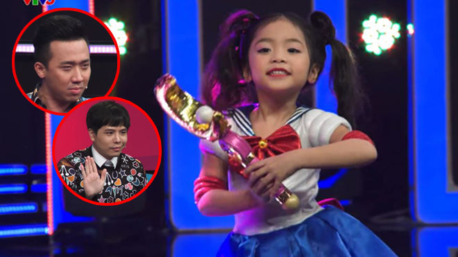 'Thủy thủ mặt trăng' nhí phiên bản Việt 'say mê' chú Trấn Thành khiến Mỹ Linh, Thanh Duy 'tức muốn khóc' Ảnh 2