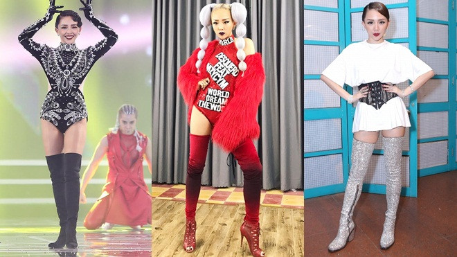 Thigh-high boots - Item làm nên thương hiệu thời trang cho Tóc Tiên! Ảnh 2