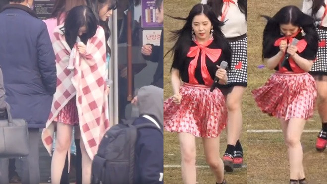 Mặc váy ngắn biểu diễn giữa trời lạnh cắt da, Irene (Red Velvet) vẫn bị mỉa mai chua chát Ảnh 2