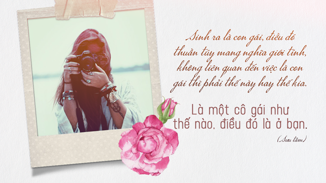 'Sinh ra là con gái, điều đó chỉ thuần túy mang nghĩa giới tính' Ảnh 2