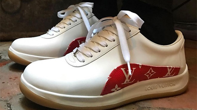Mẫu sneaker Louis Vuitton x Supreme mới lộ diện gây thất vọng vì…quá xấu Ảnh 2