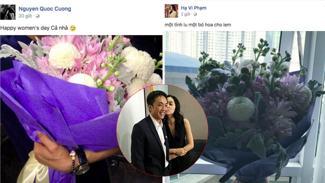 Xoá tin đồn chia tay, Hạ Vi hạnh phúc khoe hoa 8/3 Cường Đô la tặng Ảnh 2