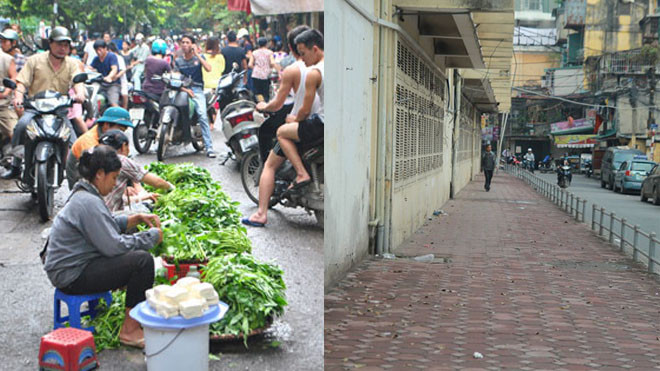 Hà Nội thay đổi như thế nào trong ngày toàn thành phố ra quân xử lý lấn chiếm vỉa hè Ảnh 2