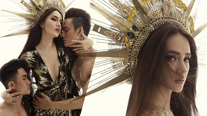 Hương Giang quyến rũ tái hiện hình ảnh 'nữ thần mặt trời' trên Remix New Generation bên trai đẹp sáu múi Ảnh 2