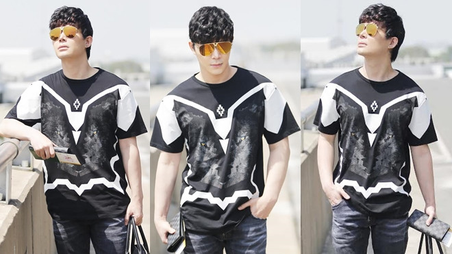 Nathan Lee chất lừ với 'cây' hàng hiệu 200 triệu nổi bật tại sân bay Ảnh 2