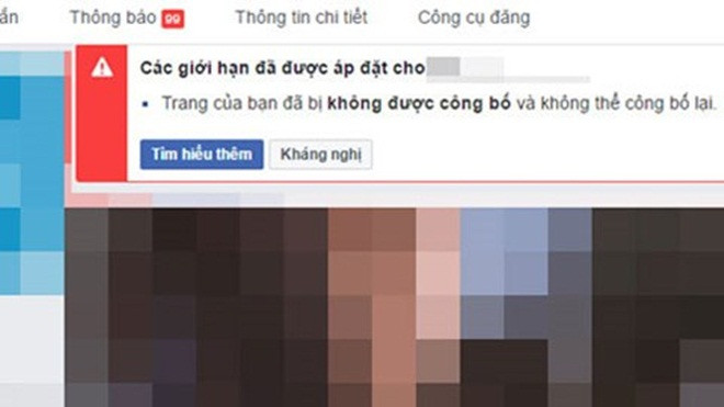 Hàng loạt trang Facebook tại Việt Nam bỗng nhiên biến mất Ảnh 2