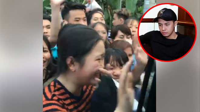 Clip: Noo Phước Thịnh 'hoang mang', ngỡ ngàng khi bị hàng nghìn fan 'bao vây' tại Hà Nội Ảnh 2