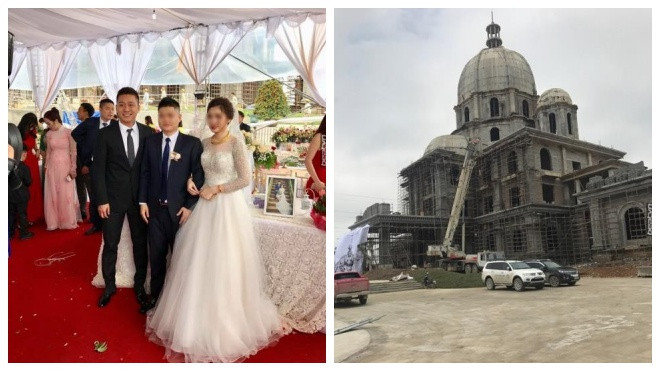 Đám cưới 'khủng' tổ chức bên lâu đài của đại gia 'có tiếng' ở Ninh Bình Ảnh 2