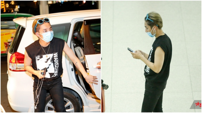 Sơn Tùng M-TP bịt khẩu trang kín mít, lạnh lùng tại sân bay Ảnh 2