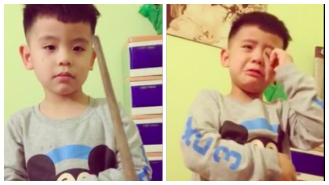 Clip hài hước về chàng trai mẫu giáo tập đếm từ 1 đến 10 Ảnh 2