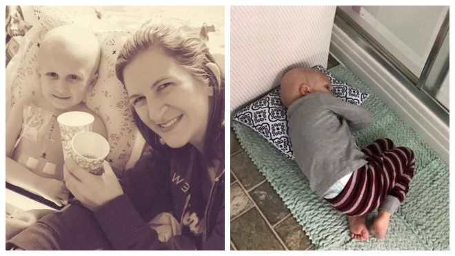 Không muốn xa mẹ, cậu bé bị ung thư nằm dưới thảm chùi chân chờ mẹ tắm, chỉ ít phút sau đó, em đã mãi mãi ra đi Ảnh 2