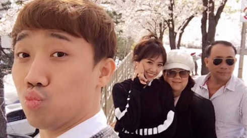 Hari Won đưa gia đình chồng sang Hàn Quốc nghỉ dưỡng Ảnh 2