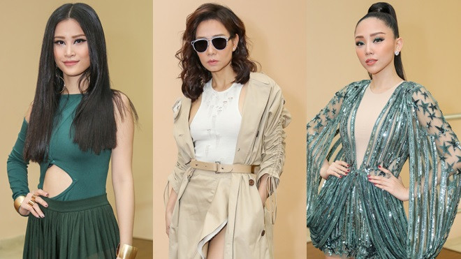 Tóc Tiên, Đông Nhi 'bắt tay' diện chung sắc xanh vẫn không thể lấn át 'chị đại' Thu Minh Ảnh 2