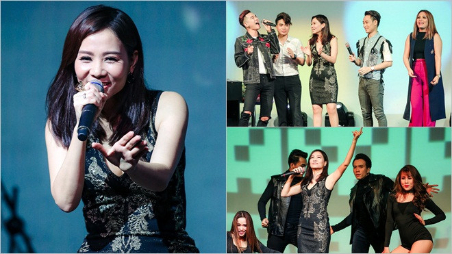 Thu Minh thả tóc dài trẻ như 'gái 16' trong đêm nhạc cùng học trò The Voice Ảnh 2