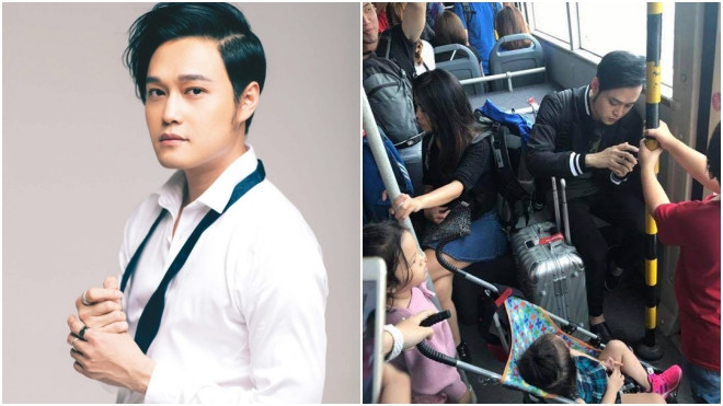 Quang Vinh bị tố không nhường ghế cho trẻ nhỏ khi ngồi xe bus Ảnh 2