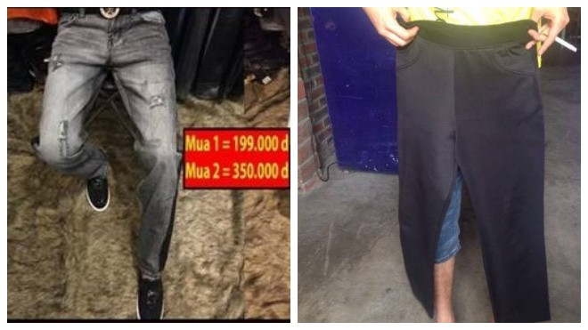 Đặt mua quần jean sành điệu, nam thanh niên 'câm nín' khi cầm hàng trên tay Ảnh 2