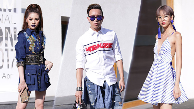 #Day1: Phương Anh - Jolie Nguyễn - Mạch Huy đánh bay nắng nóng với street style sang chảnh Ảnh 2