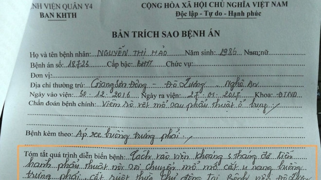 Mổ u nang buồng trứng, cắt nhầm ruột thừa Ảnh 2