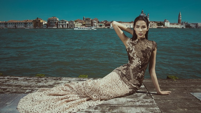 Hoàng Thùy khoe dáng 'vạn người mê' trong loạt thiết kế của Hoàng Hải Ảnh 2