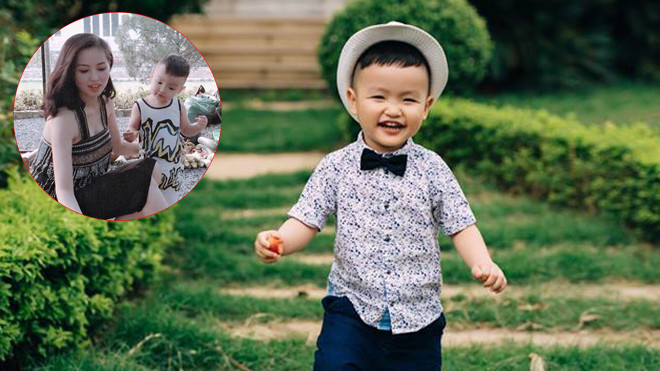 Con trai 2 tuổi của Tâm Tít đúng chuẩn 'soái ca nhí' Ảnh 2